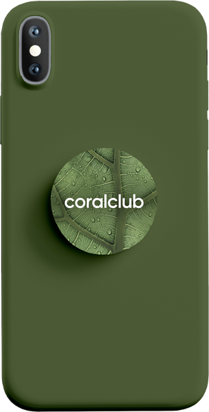 Поп-сокет Coralclub, зеленый