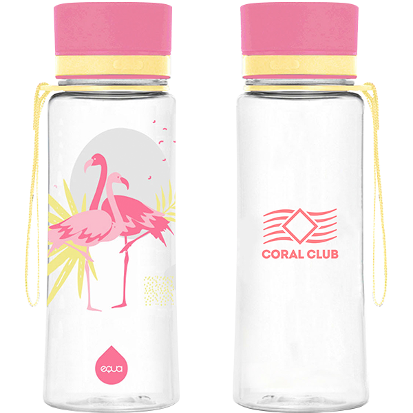 EQUA пластиковая бутылка «Фламинго» 600 мл