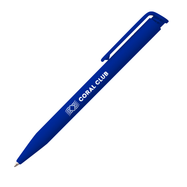 Ручка с логотипом, синяя